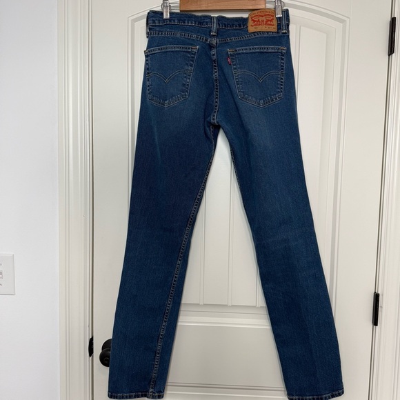 Levi's Blue Straight-Leg Denim with Gold Stitching 32x34 - Picture 2 of 4